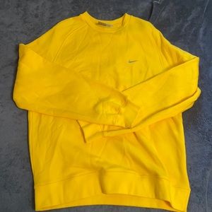 Vintage Nike Yellow Crewneck Sweatshirt Sweater